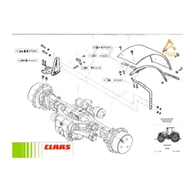 Крылья передние, комплект 1133 238.0(0011331672) Claas 