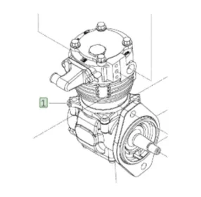 Воздушный компрессор RE183135 John Deere
