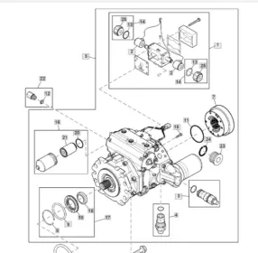 Гидравлический насос AXE89917 John Deere